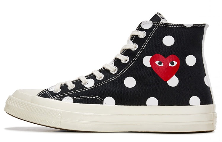 Converse x COMME des GARCONS PLAY Chuck 70 Hi 'Black Polka Dot' 157250C - 2
