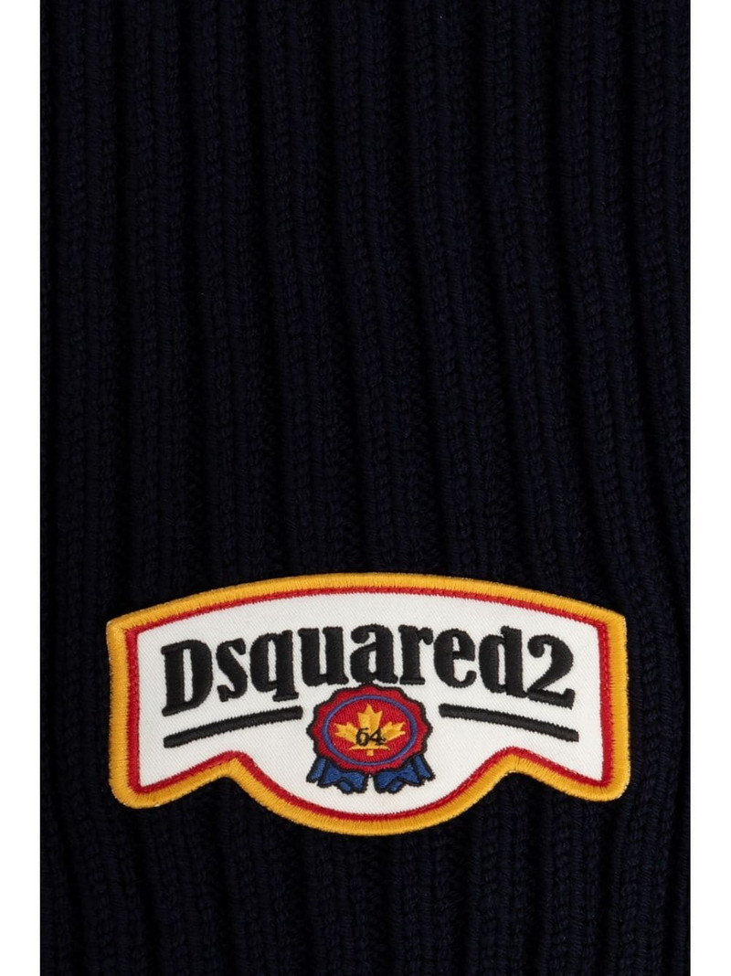 logo-patch scarf 3