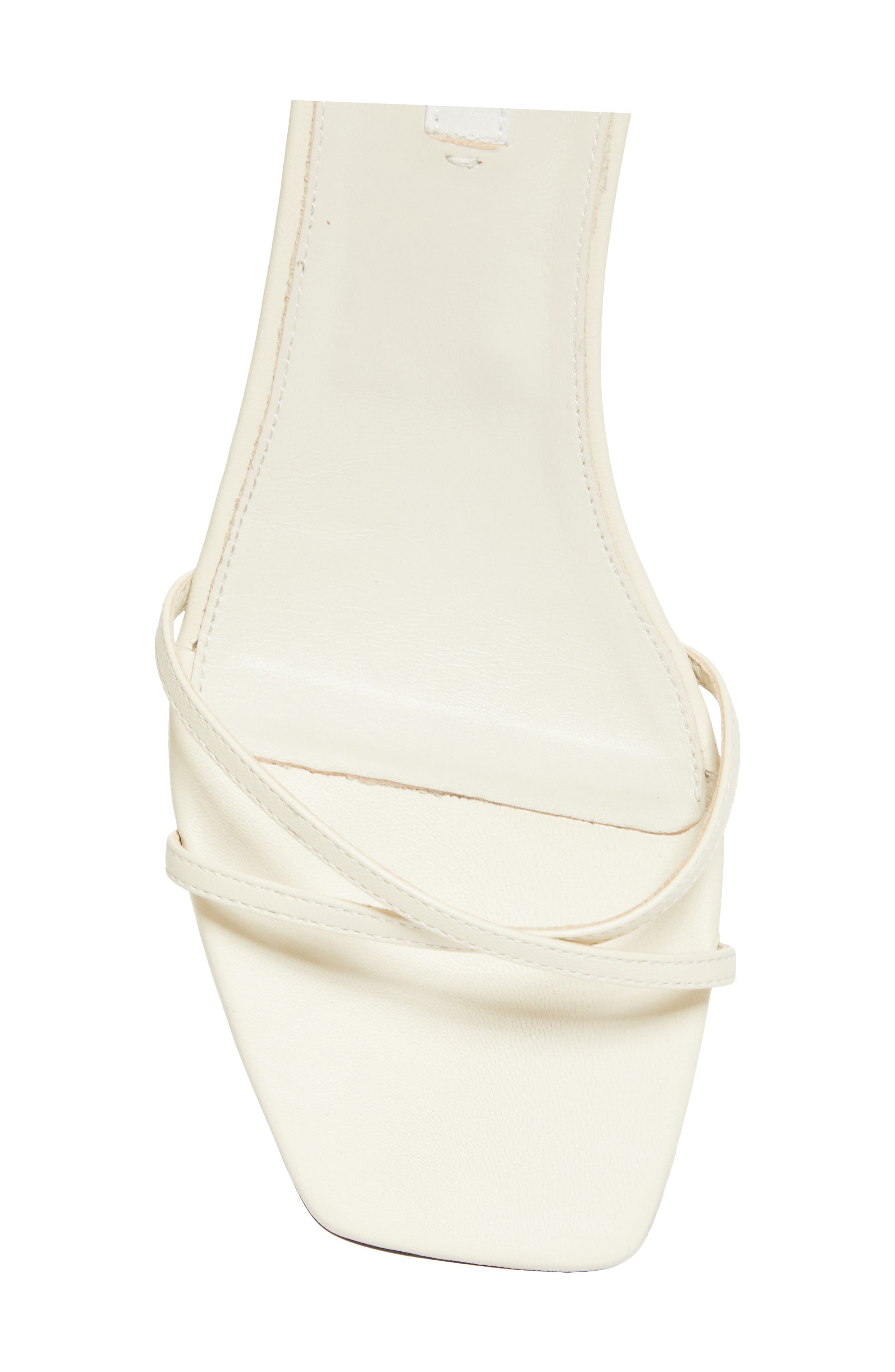 TOTEME Crossover Kitten Heel Sandal in Off-White at Nordstrom - 5