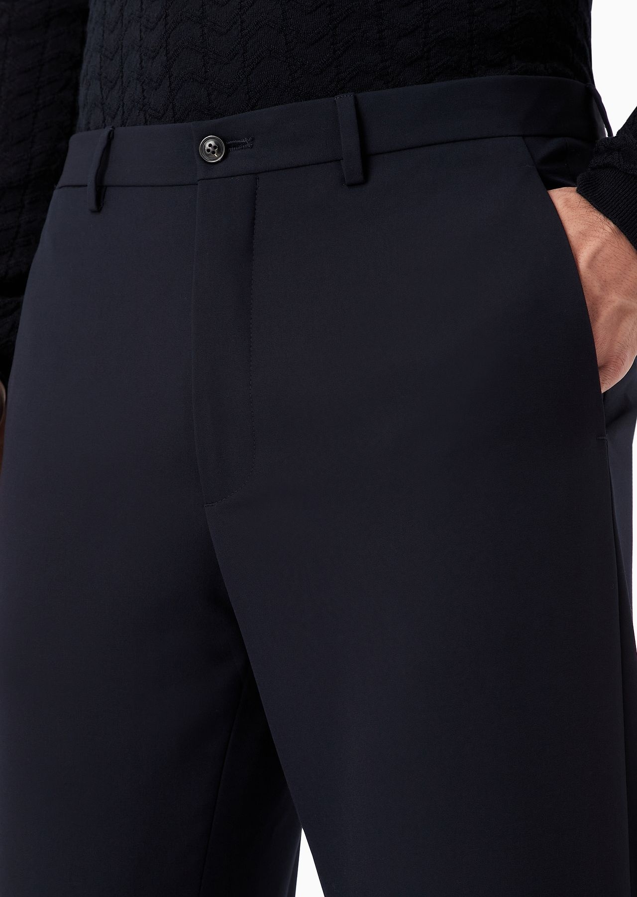Stretch technical-canvas trousers - 5