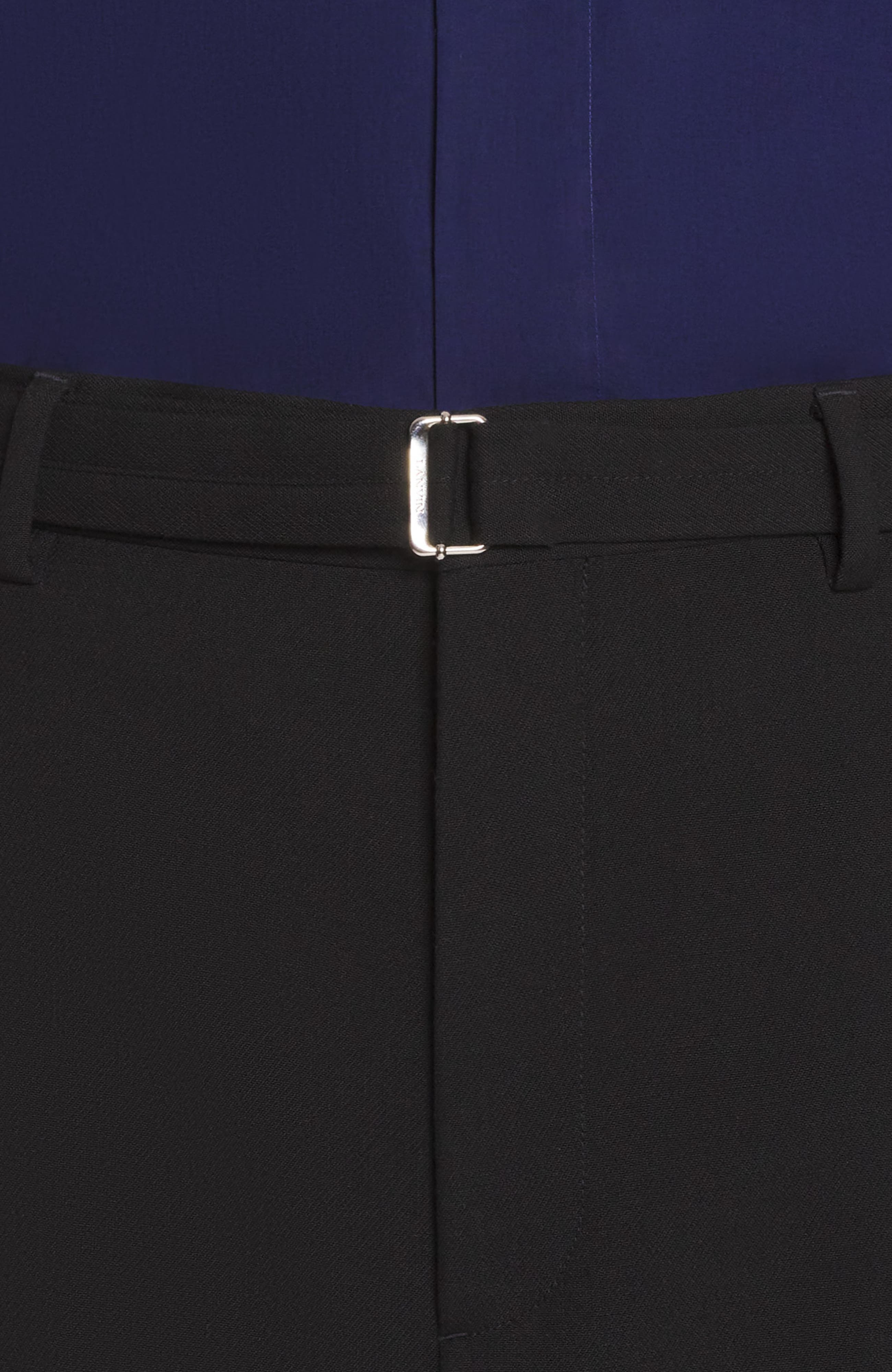 Lanvin WIDE-LEG PANTS WITH CUFFS in Black at Nordstrom - 5