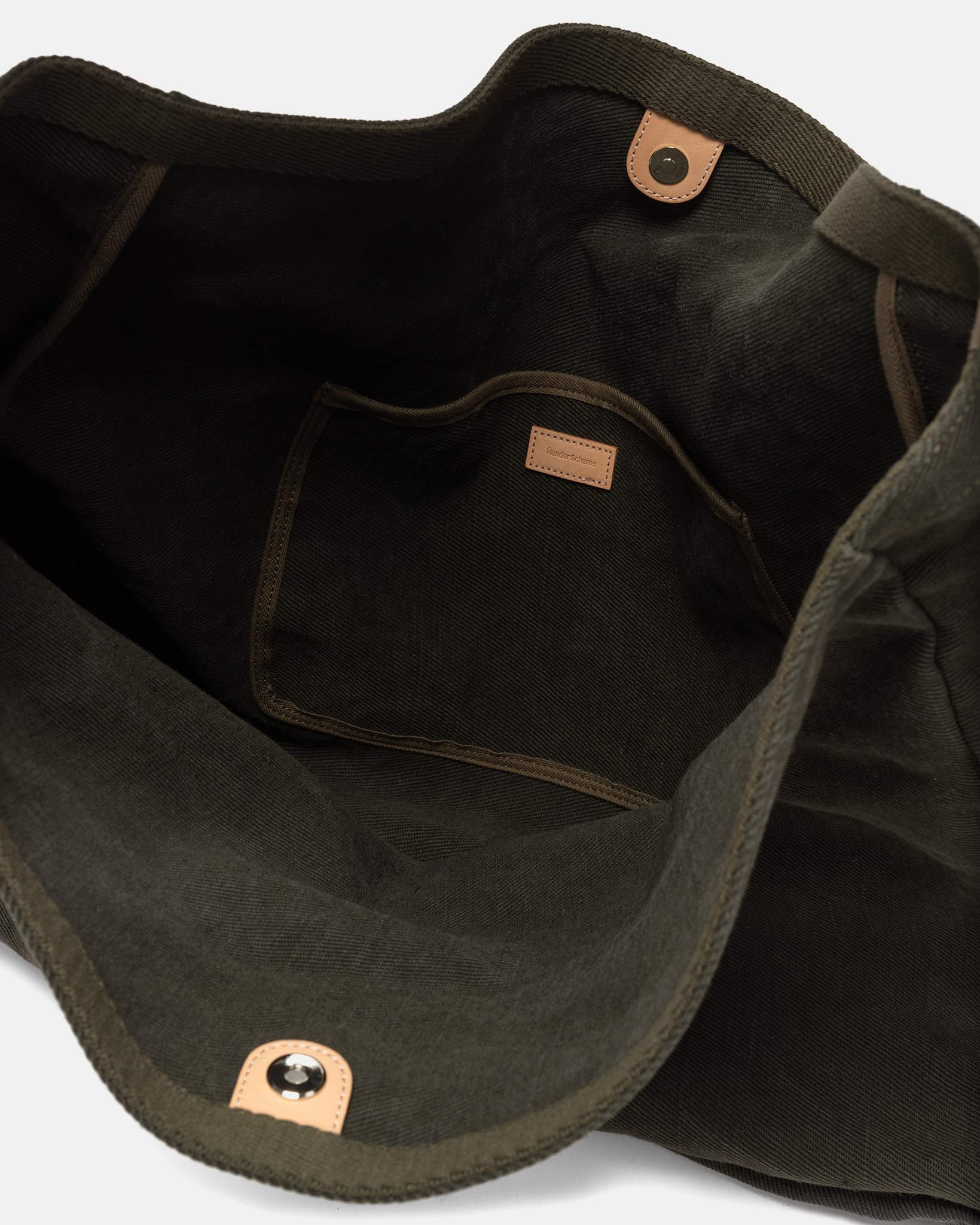 Square Shoulder Bag Big Khaki - 5