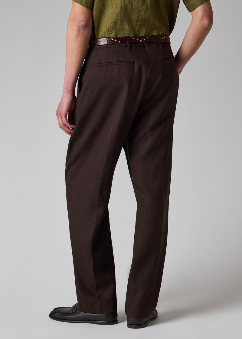 Aubergine Linen Suit 28