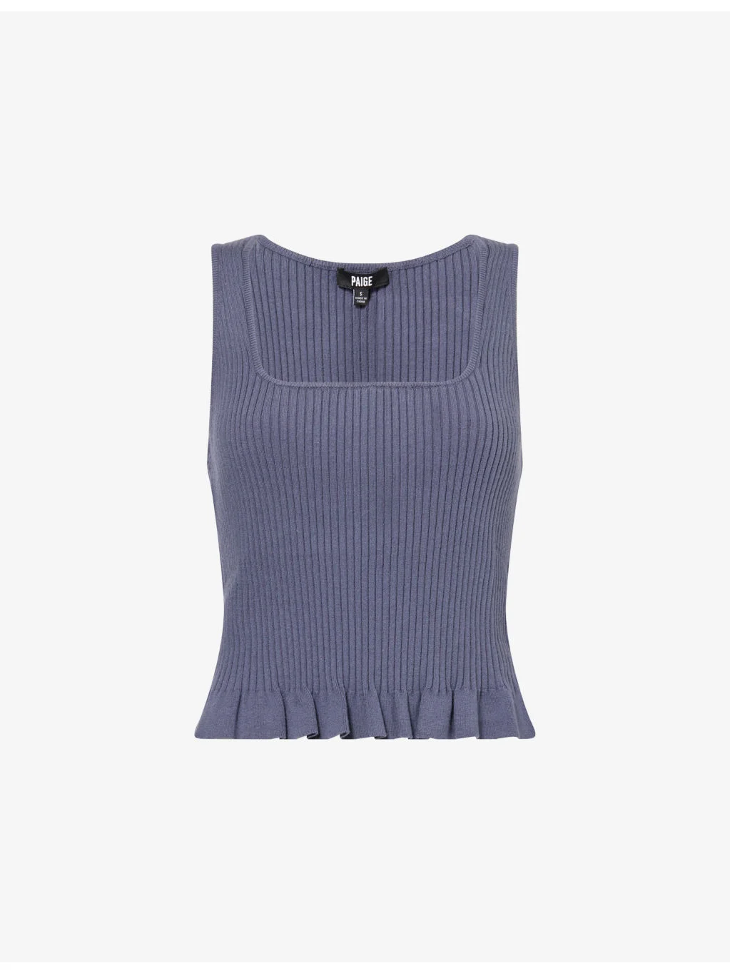 Bronwyn Frilled Cotton-Knit Tank Top - 1