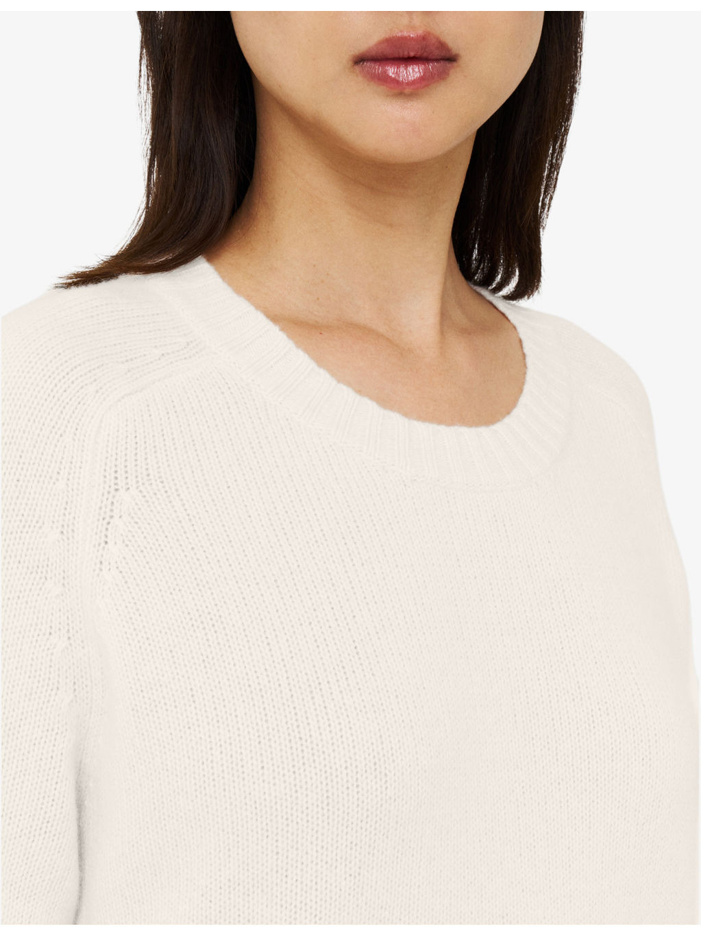 Round-neck wide-rib cashmere jumper - 5