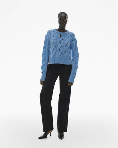 Helmut Lang CROPPED CABLE KNIT SWEATER outlook