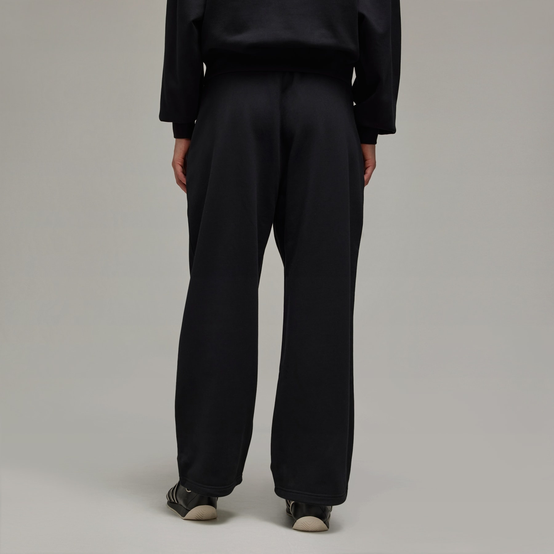 Y-3 French Terry Wide Leg Pants - 3