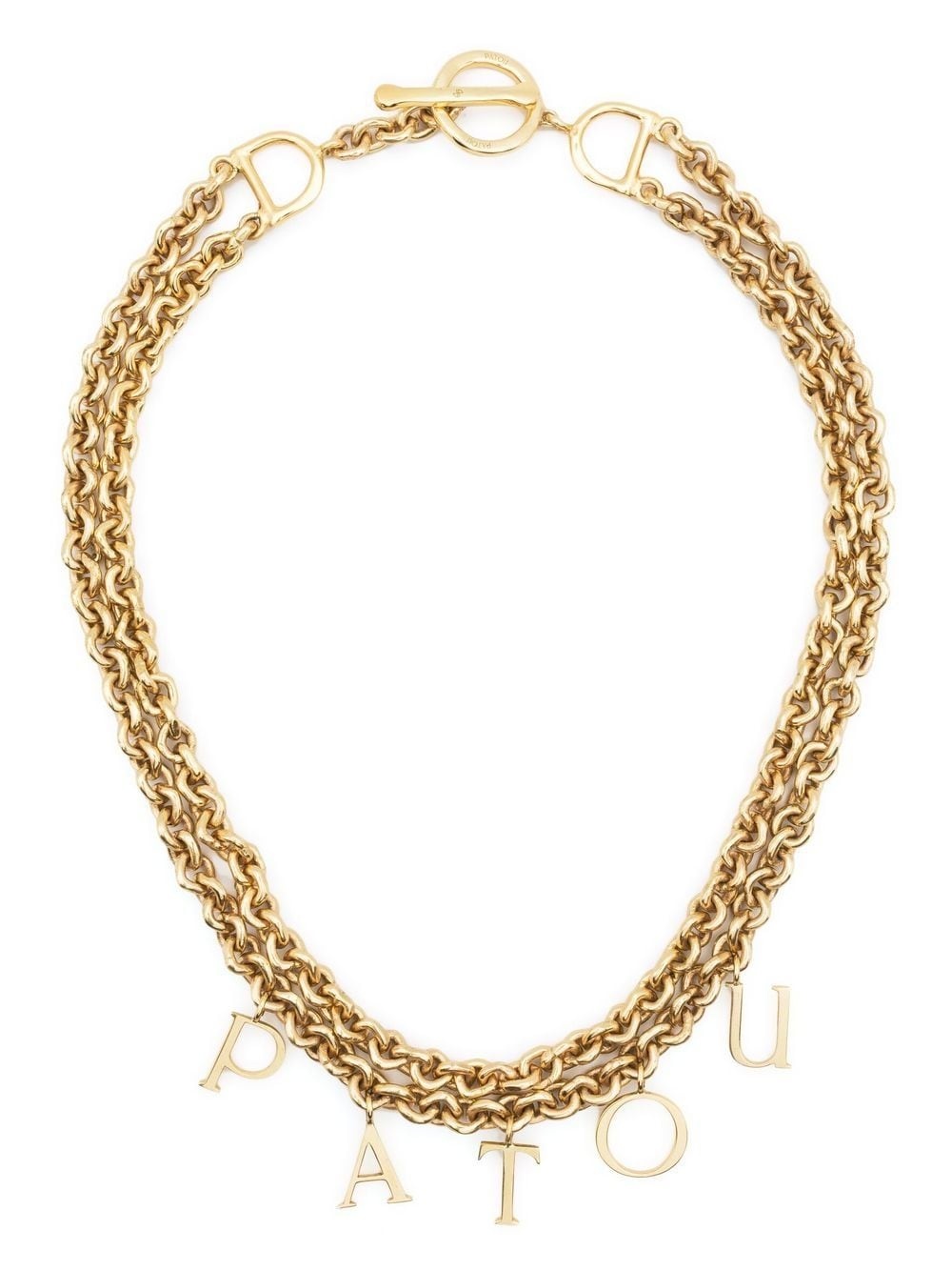 logo chain choker necklace - 1