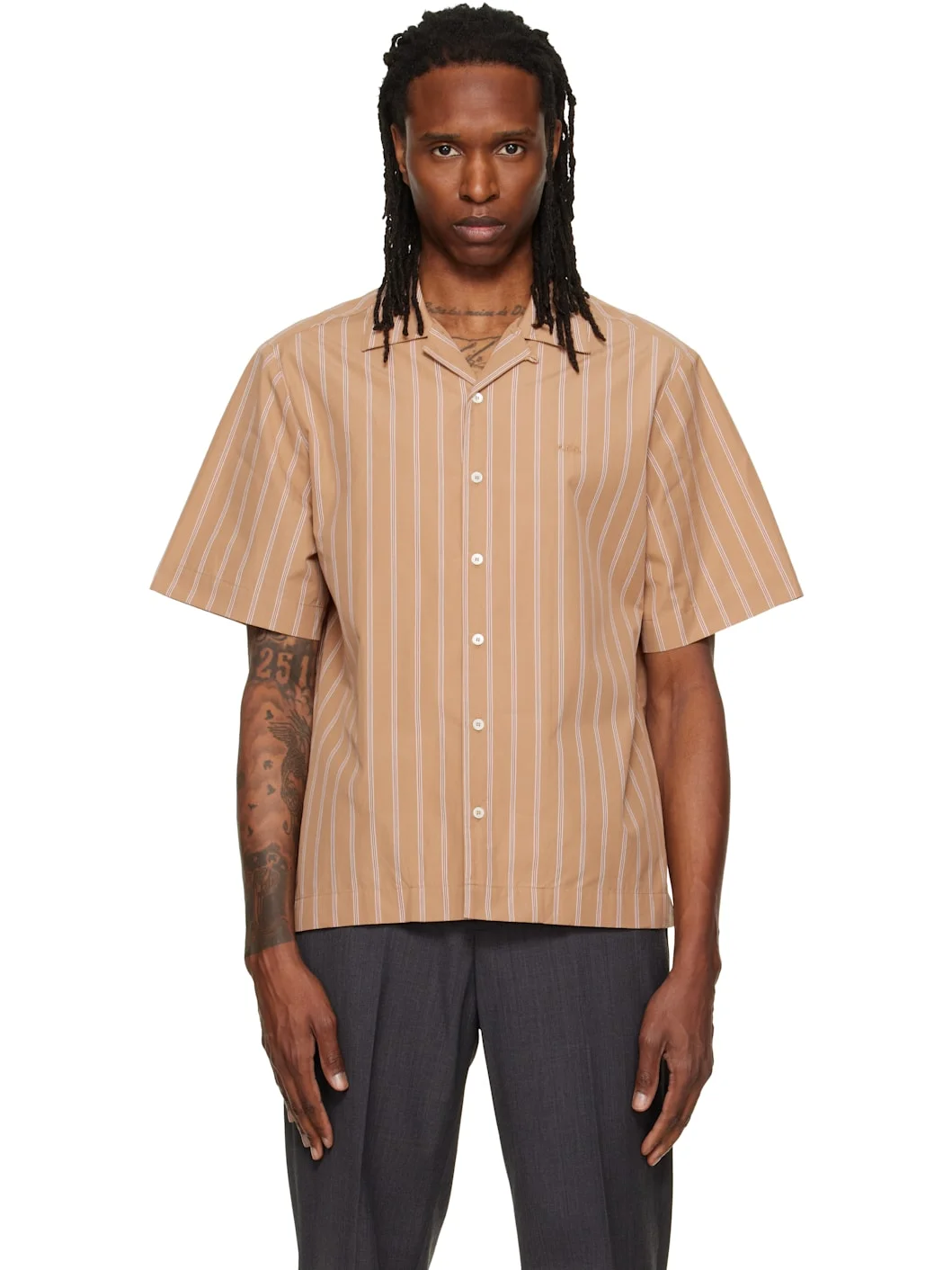 Beige Beckett Short-Sleeved Shirt - 1