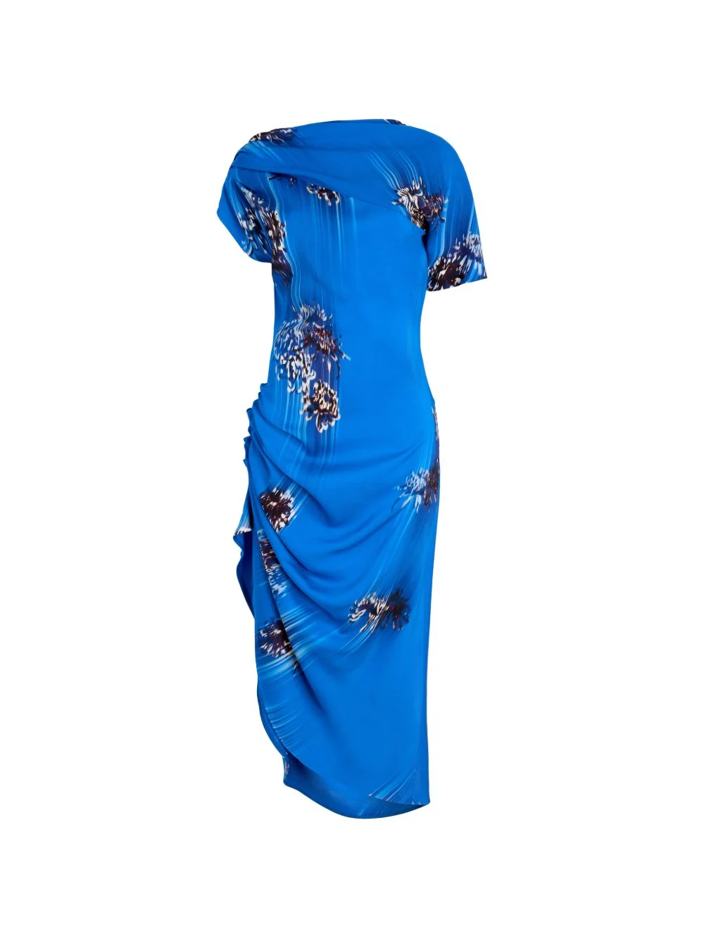 Antonella printed draped midi dress - 1