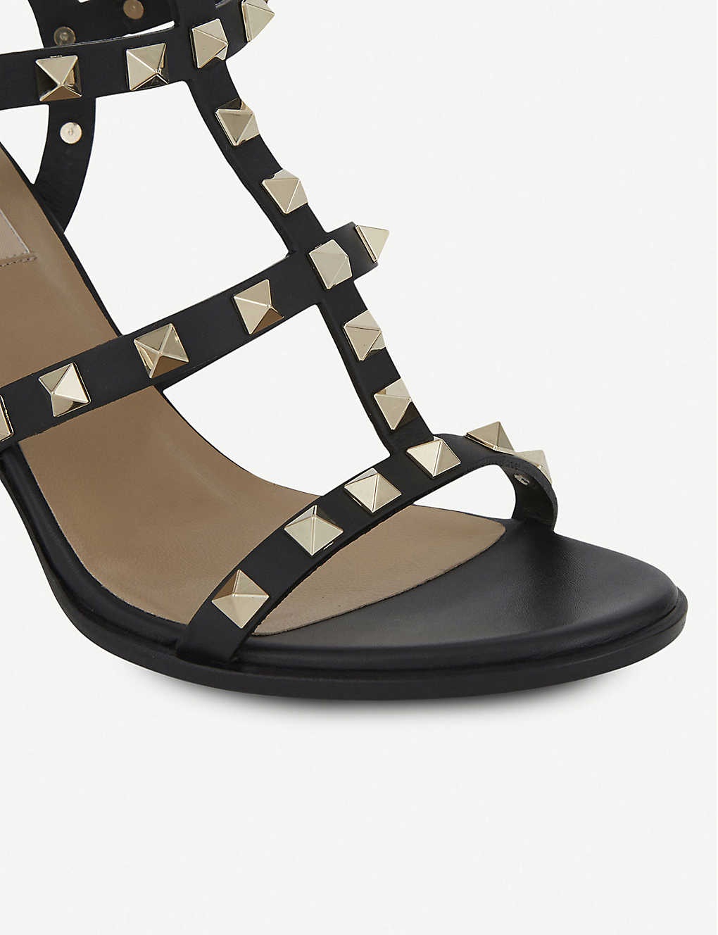 Rockstud 90 leather heeled sandals - 4