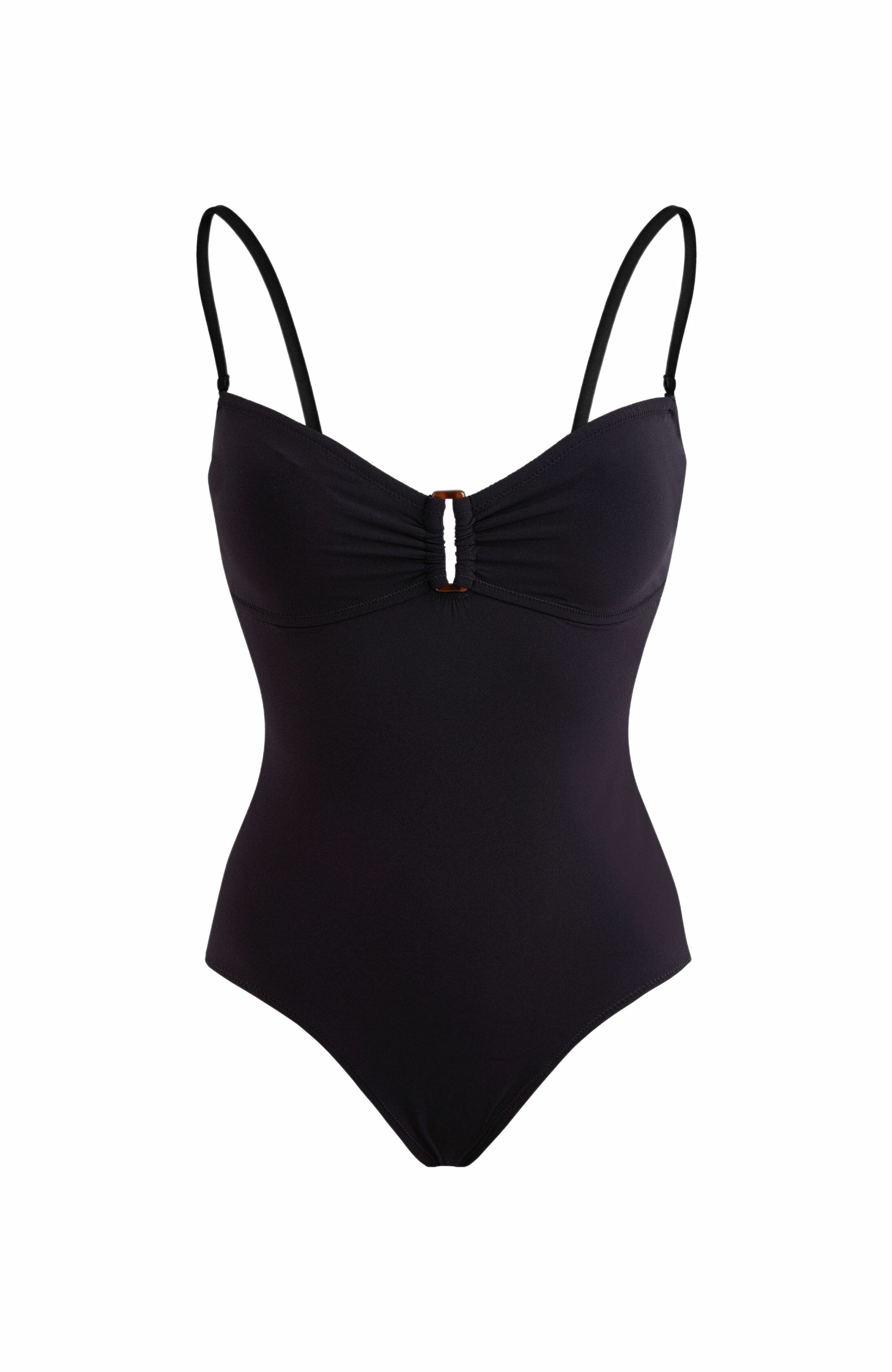 Vilebrequin Women's Solid Bandeau One-Piece Swimsuit in Noir at Nordstrom - 2