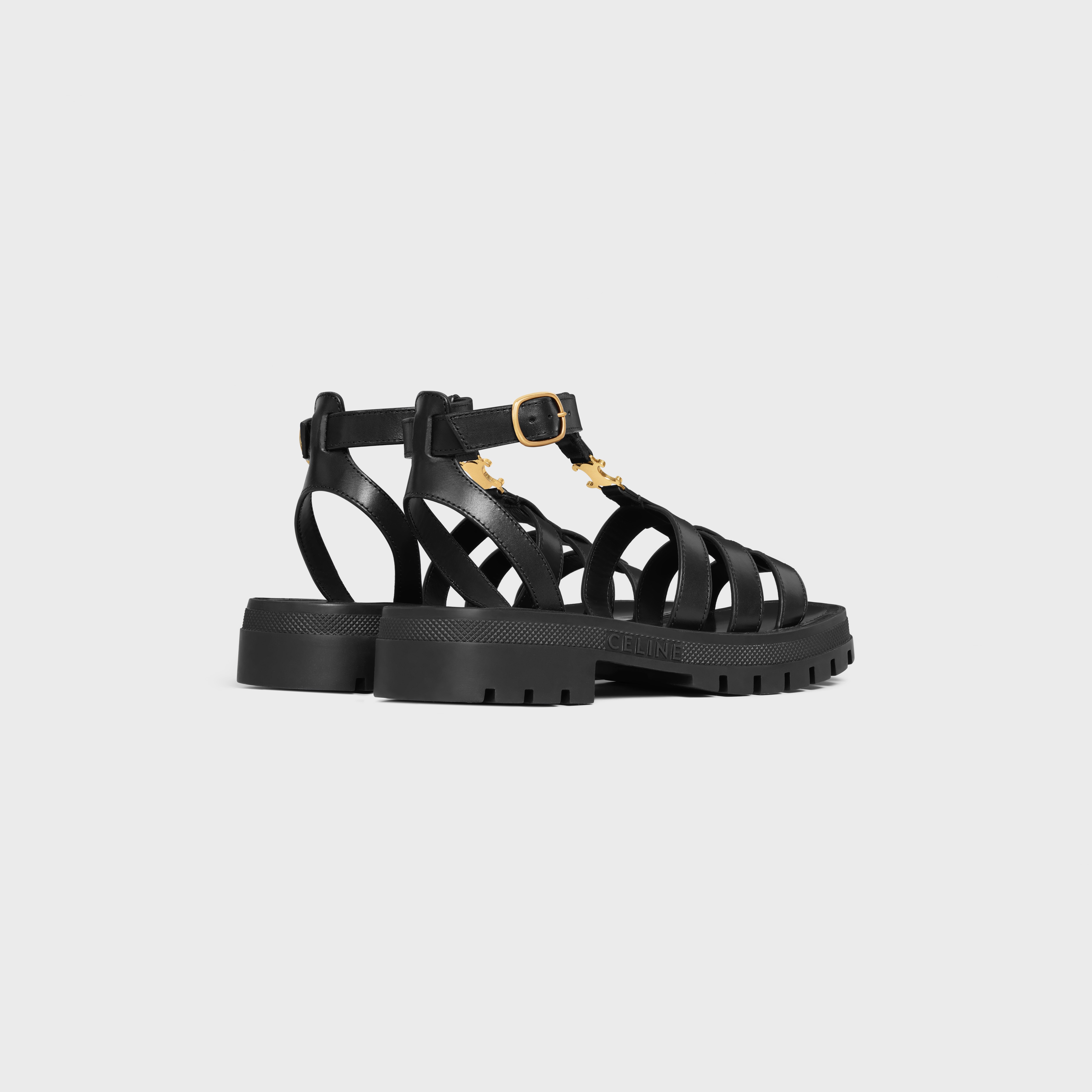 CELINE CLEA TRIOMPHE GLADIATOR SANDAL in CALFSKIN - VEGETAL TANNING - 3