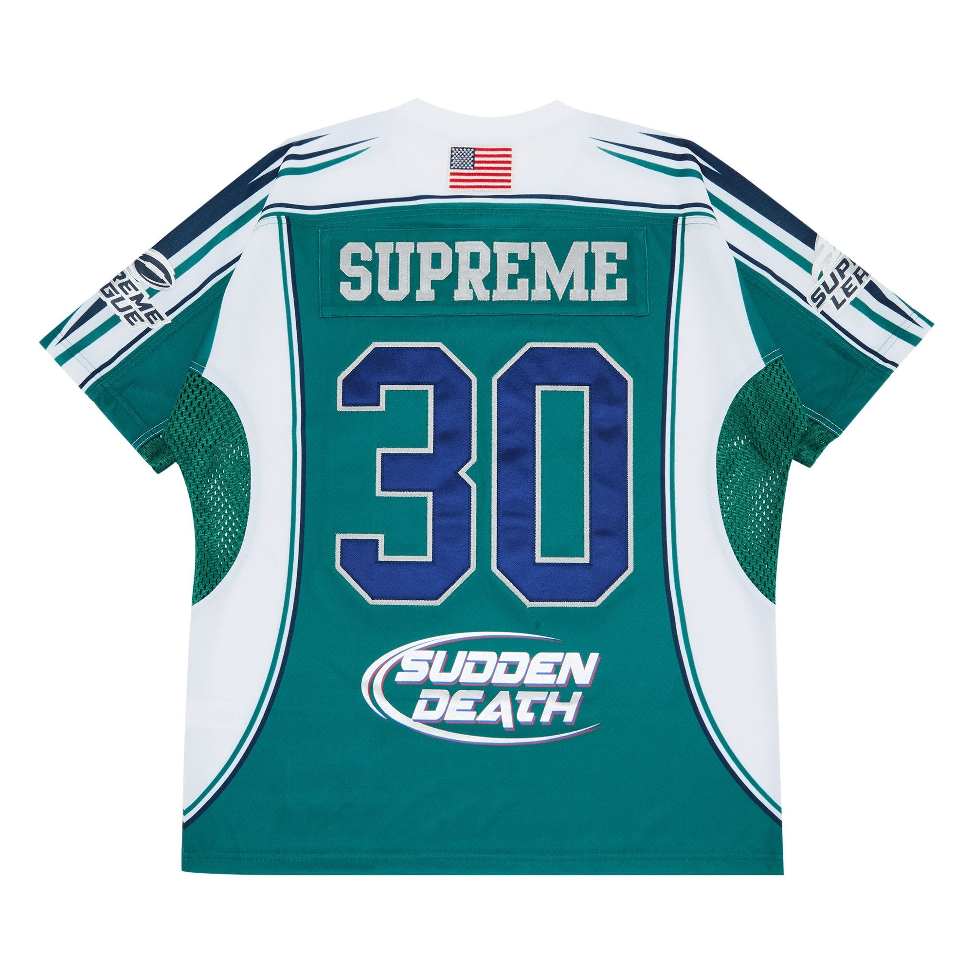 Supreme Sudden Death Football Jersey 'Teal' - 2