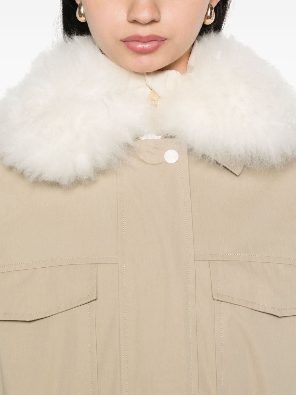fur-detailed parka - 5