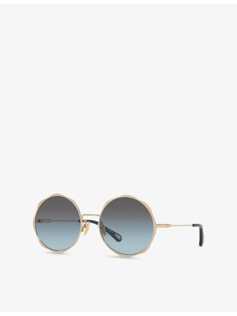Chloé CH0184S Round-Frame Metal Sunglasses outlook
