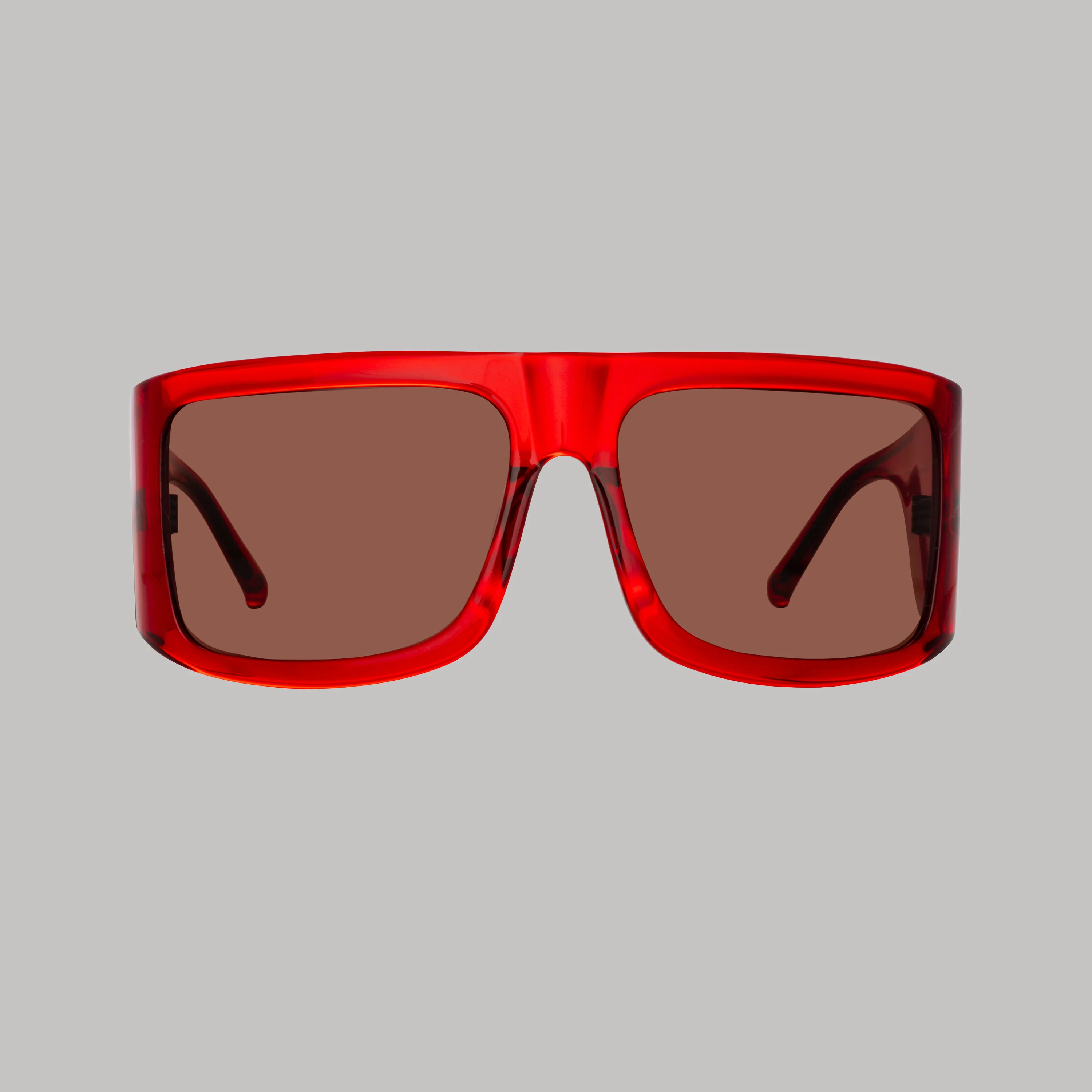 Andre Oversized Sunglasses in Red - 1