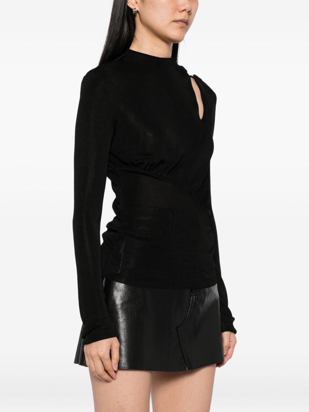 cut out blouse - 3