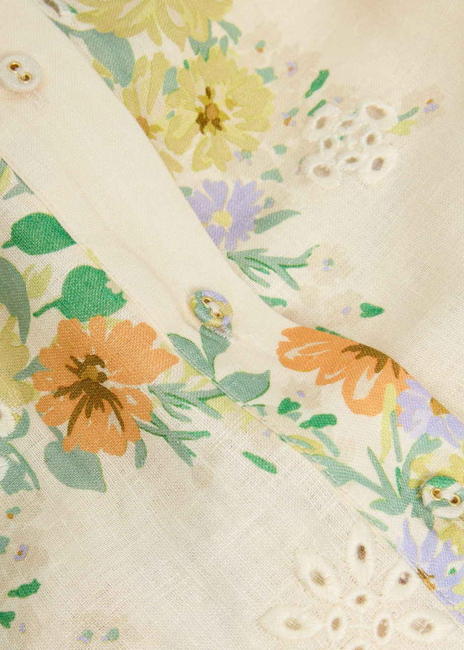 Alemais Juliette Embroidered Flax Shirt - 5