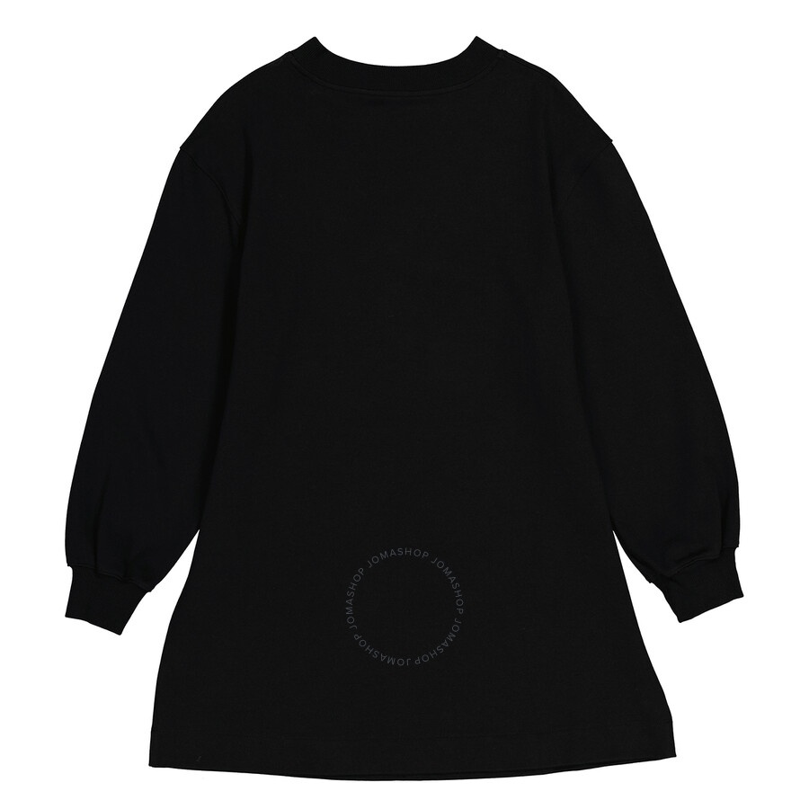 Moschino Black Cherry Pie Print Long-Sleeve Jumper Dress - 2