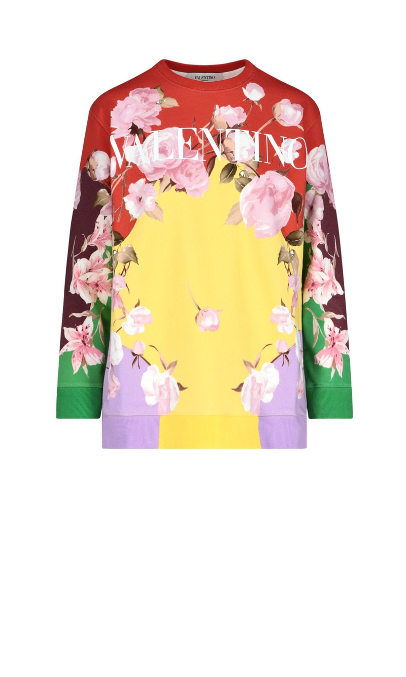 Valentino FLORAL LOGO SWEATSHIRT outlook