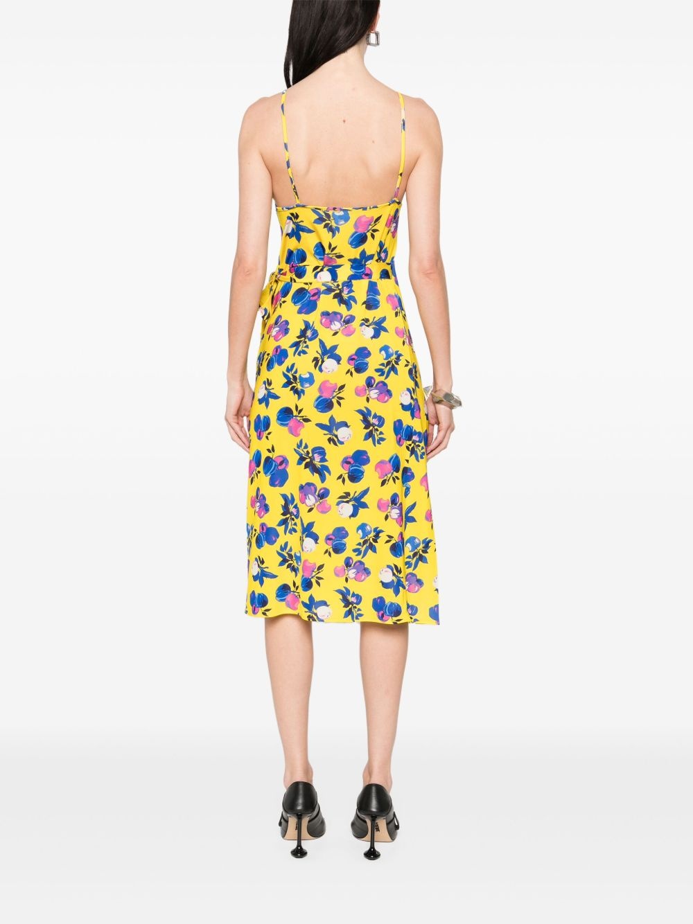 C-logo wrap mini dress - 4