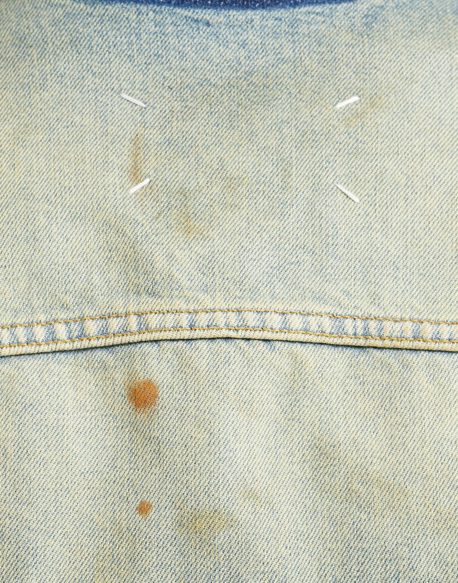 Décortiqué collar denim jacket - 6