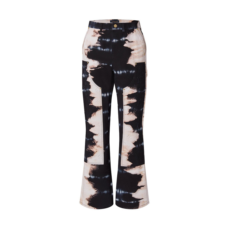 Tie-Dye Carpenter Bell Bottom Denim 1