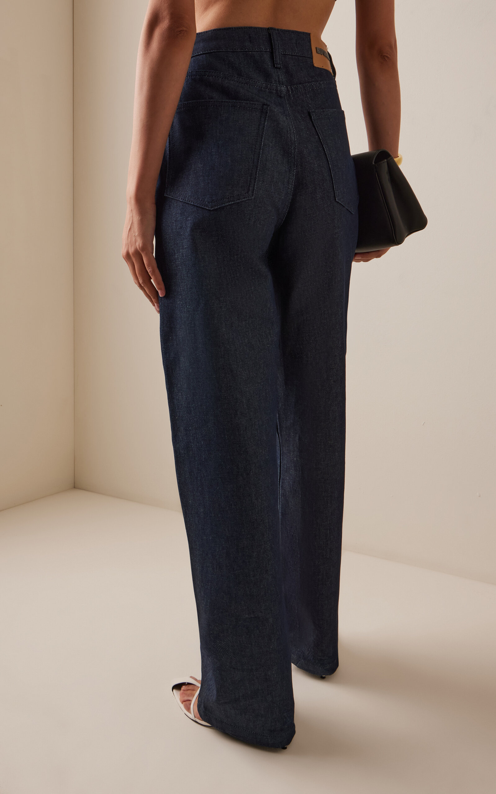 Rigid Wide-Leg Jeans blue - 4