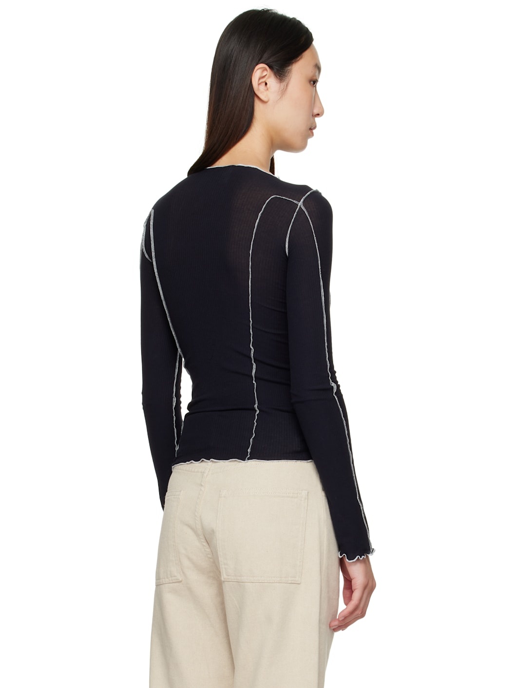 Navy Omato Long Sleeve T-shirt - 3