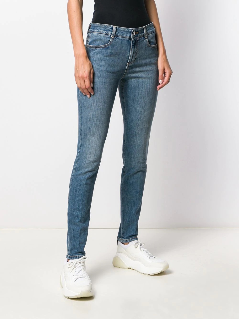 mid-rise skinny jeans - 3