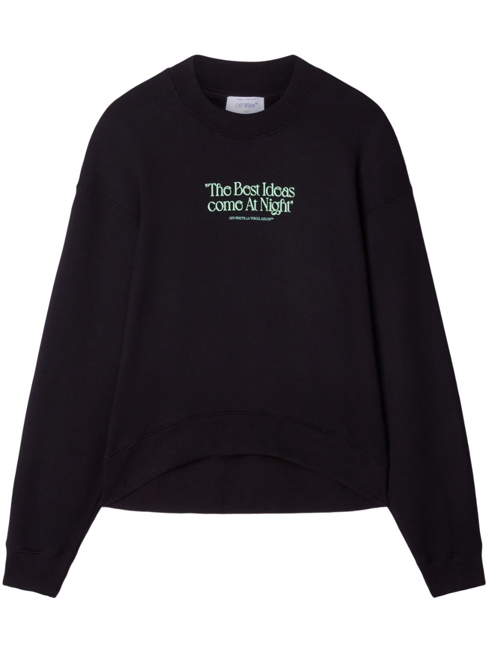 slogan-print sweatshirt - 1