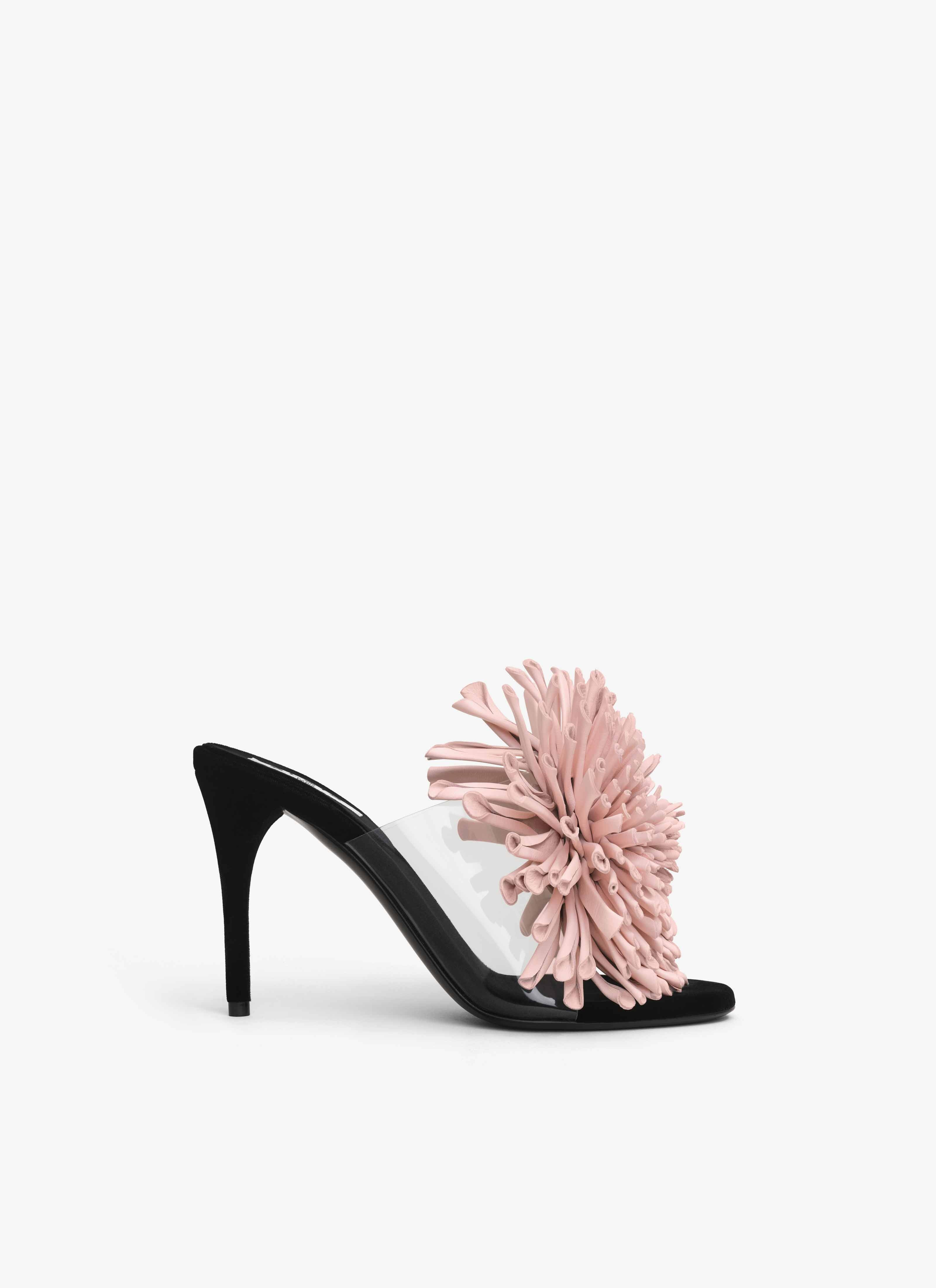 ASYMETRIC HEEL SANDALS IN LAMBSKIN - 1
