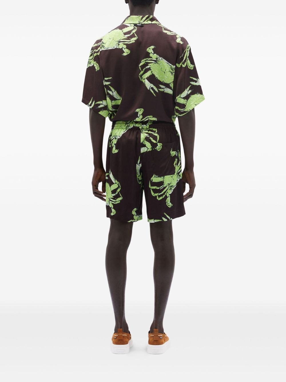 graphic-print shorts - 4