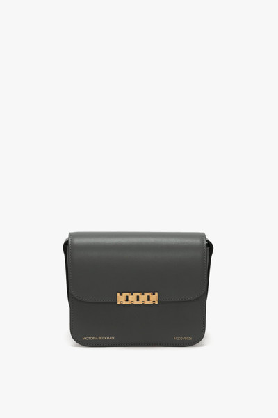 Victoria Beckham Mini Chain Shoulder Bag In Petrol Leather outlook