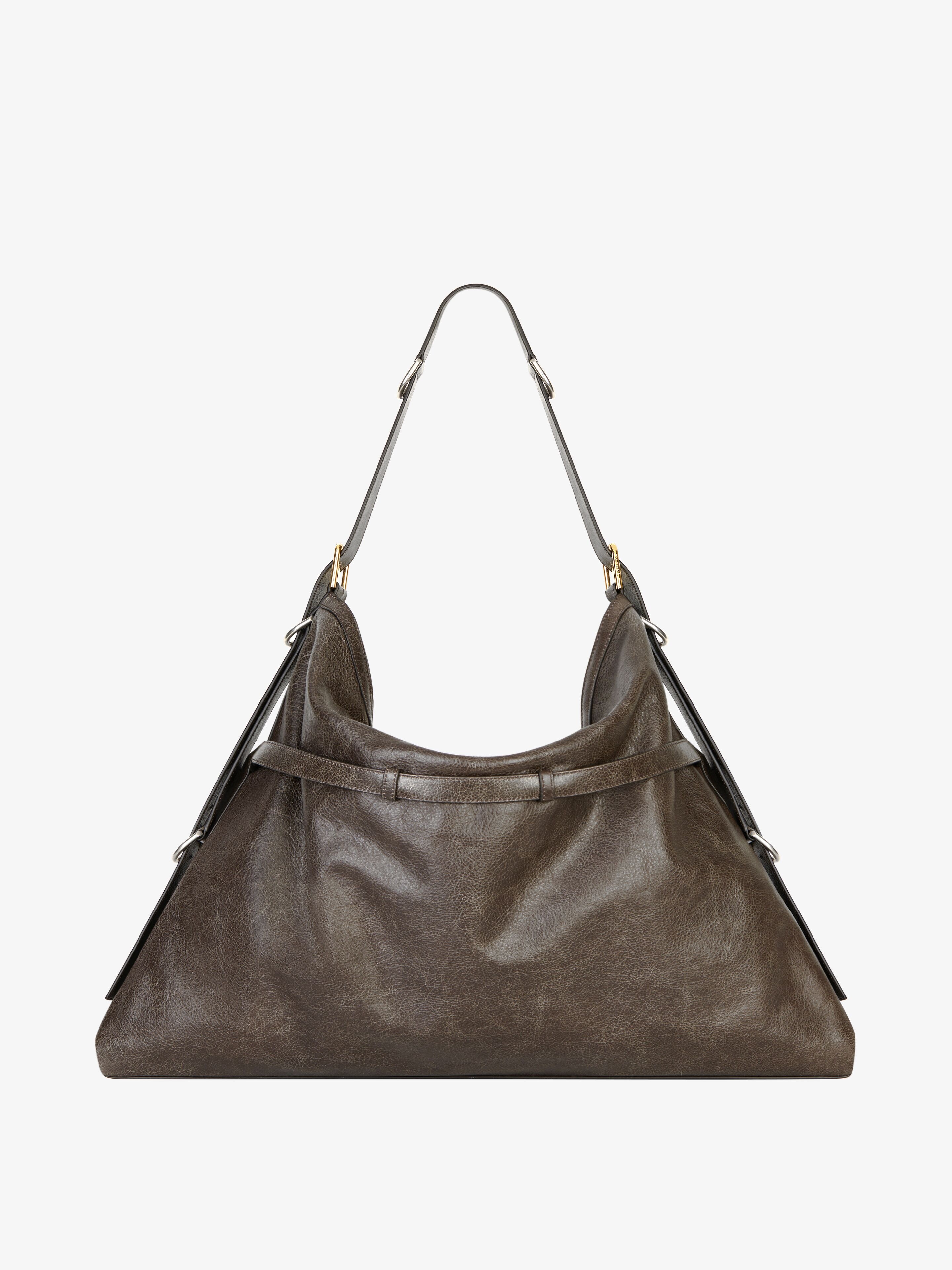 LARGE VOYOU BAG IN AGED LEATHER - 4
