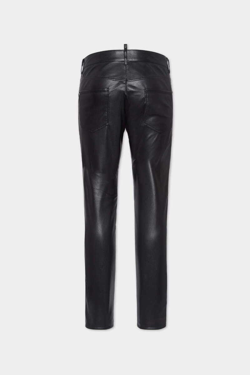 COOL GUY FAUX LEATHER JEANS - 2