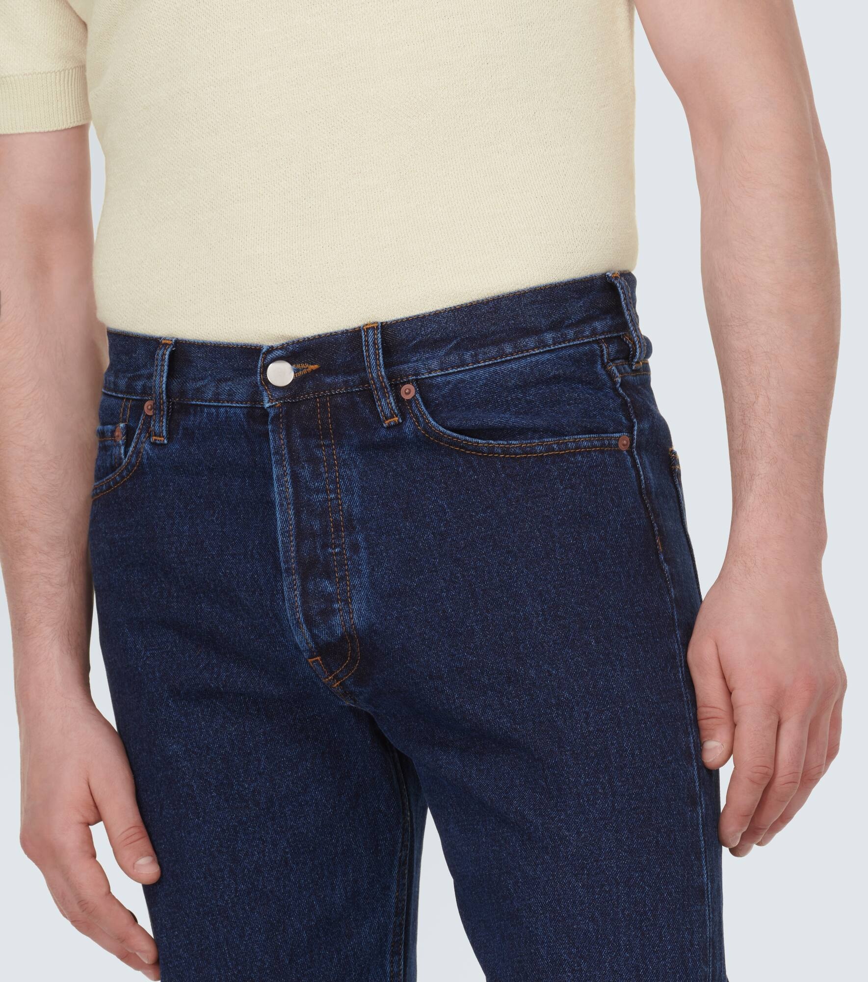 Mid-rise straight jeans - 5