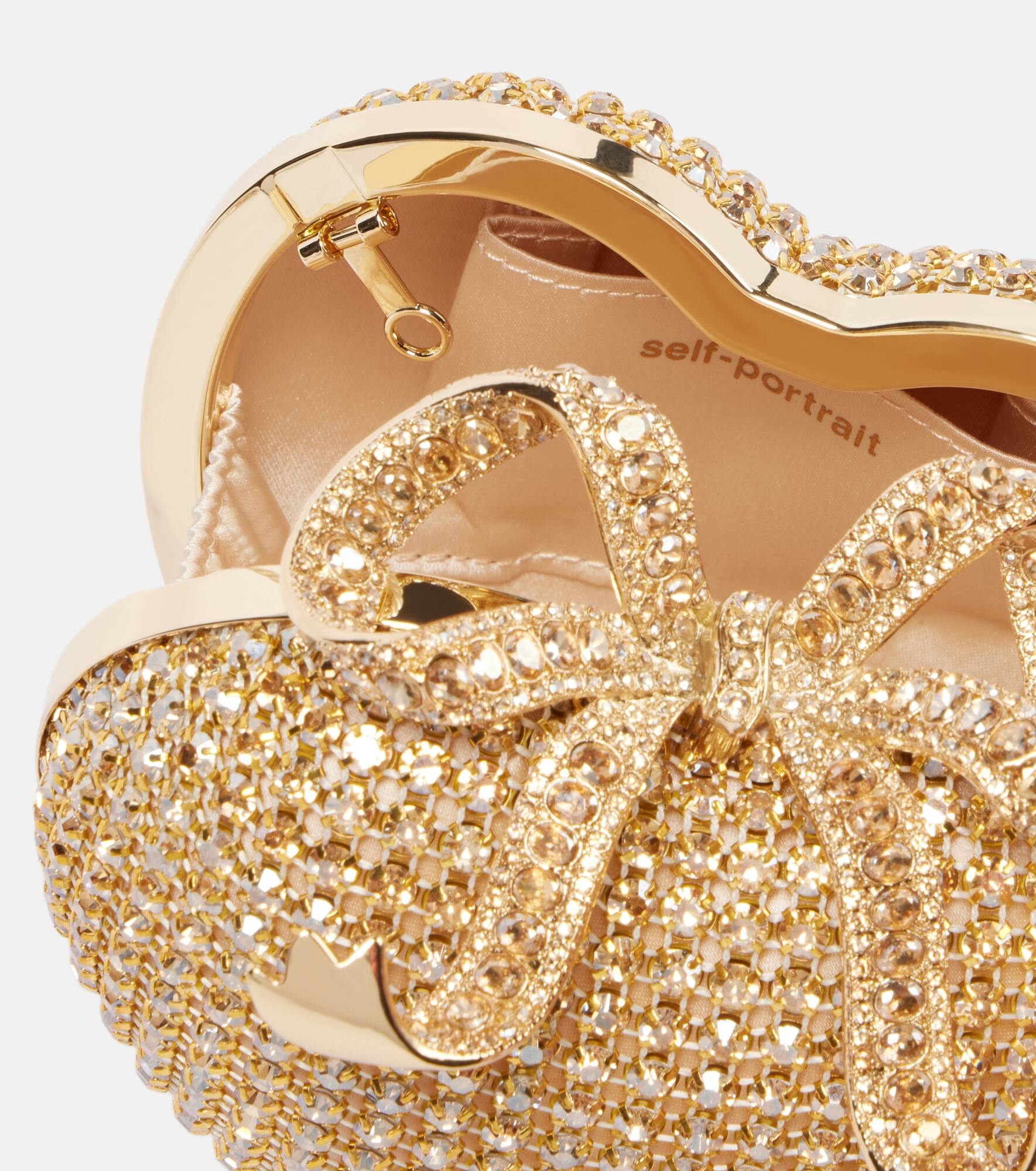 Crystal Heart embellished clutch - 3