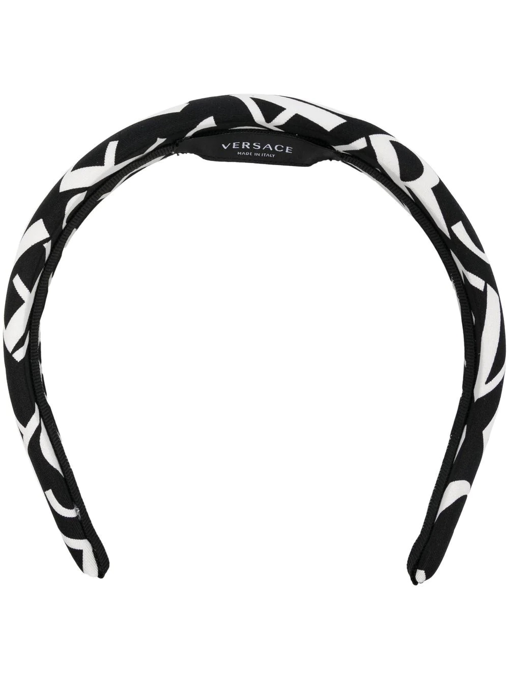 silk logo-print hairband - 1