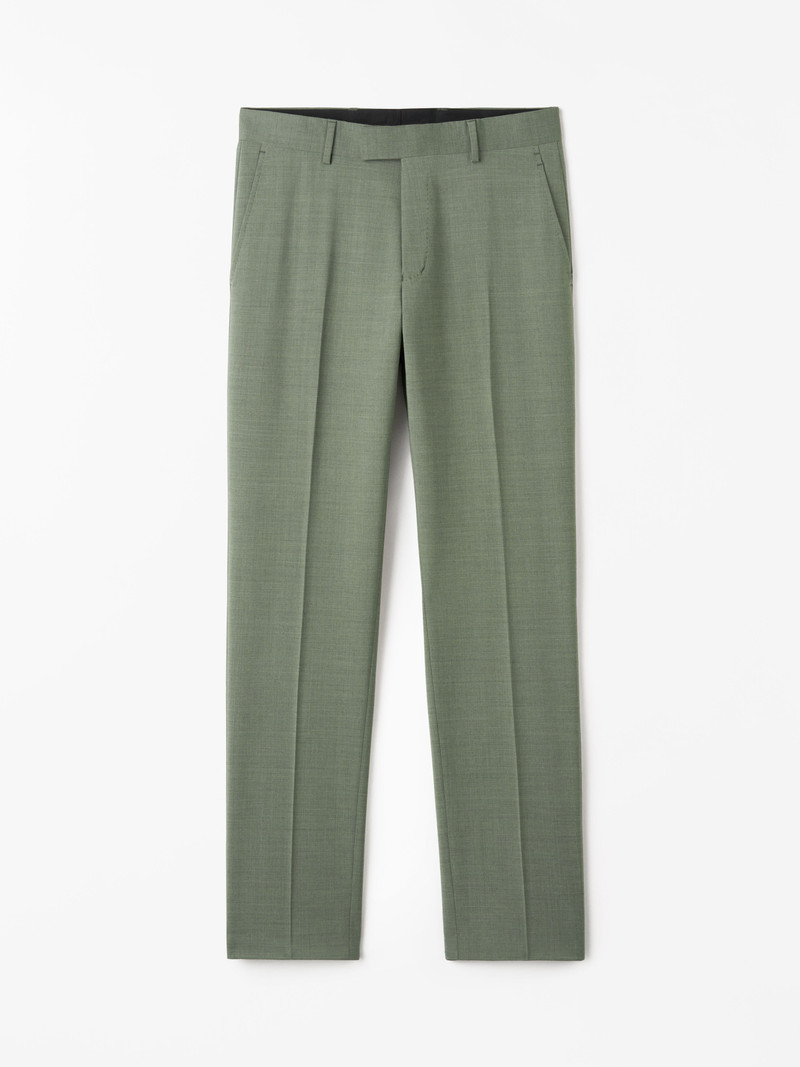 Tenuta Slim Fit Wool Blend Trousers 1