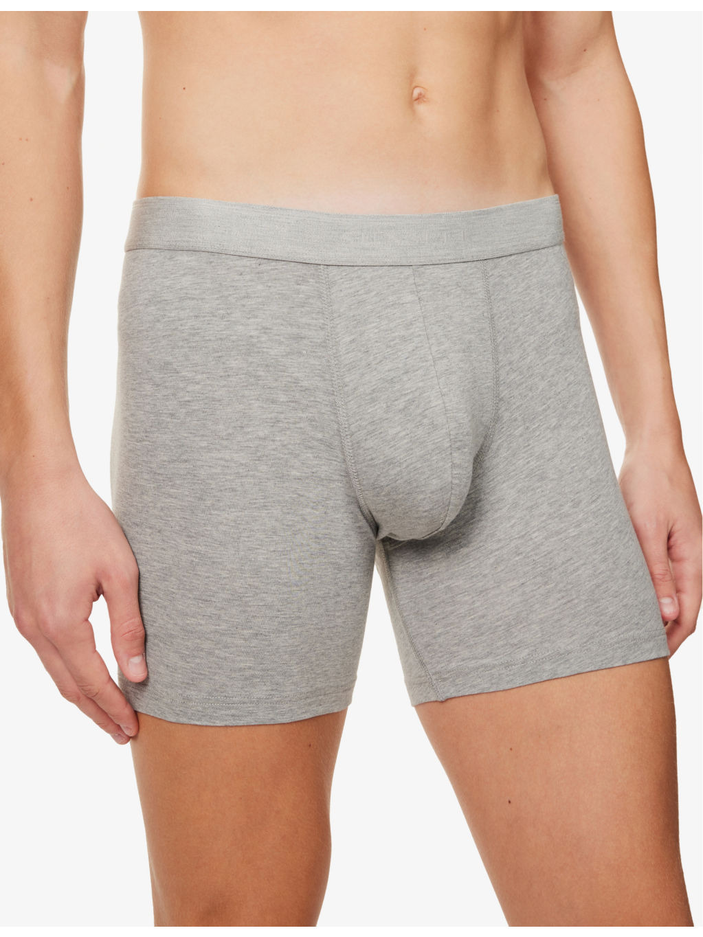 Elasticated-waistband stretch-cotton trunks - 4