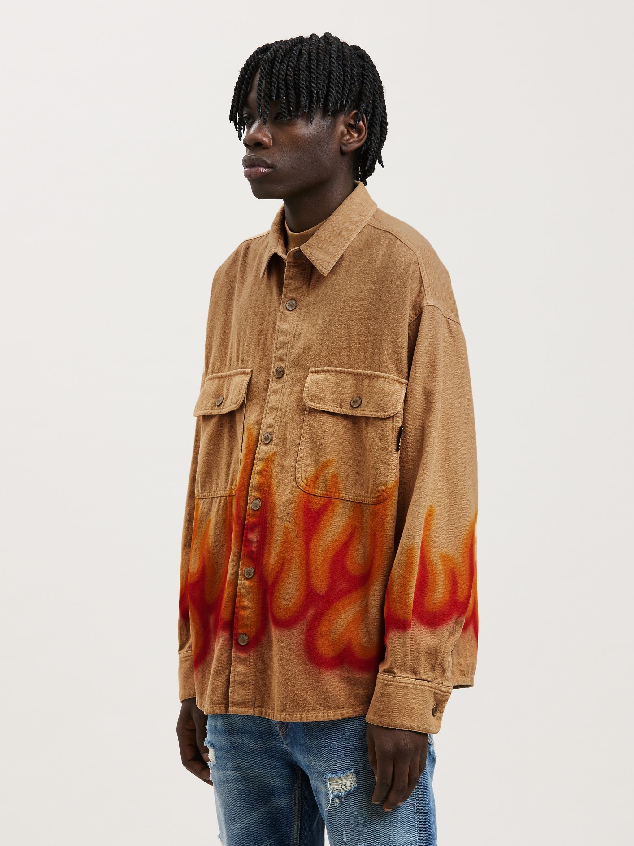 BURNING HERRINGBONE SHIRT - 4