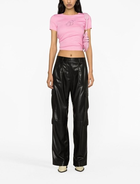 cruelty-free leather pants - 6