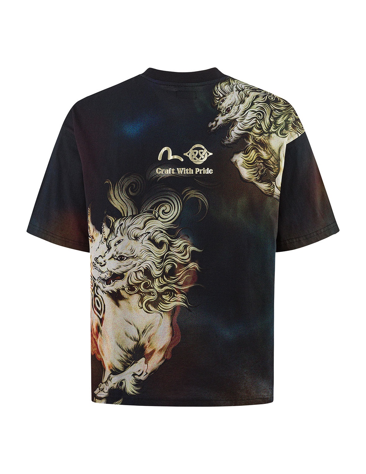 Hakutaku Print Loose Fit T-Shirt - 13