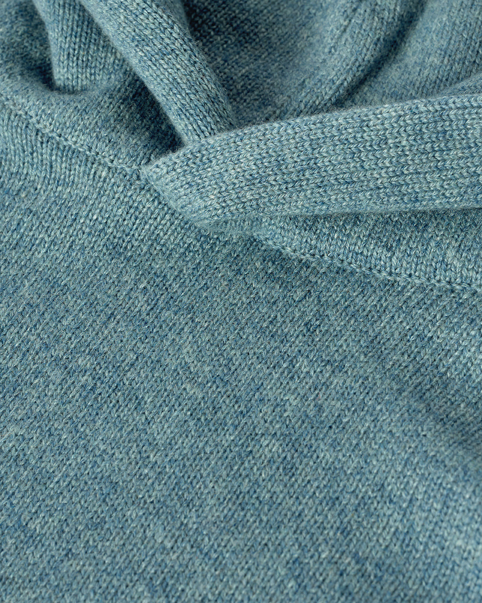Light Grey Cashmere Hoodie - 11