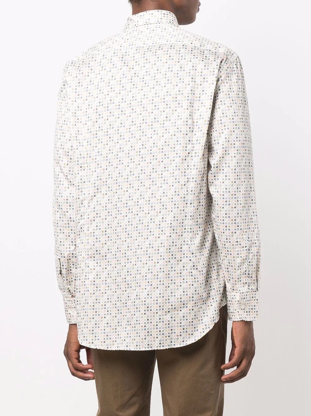 geometric-print cotton shirt - 4