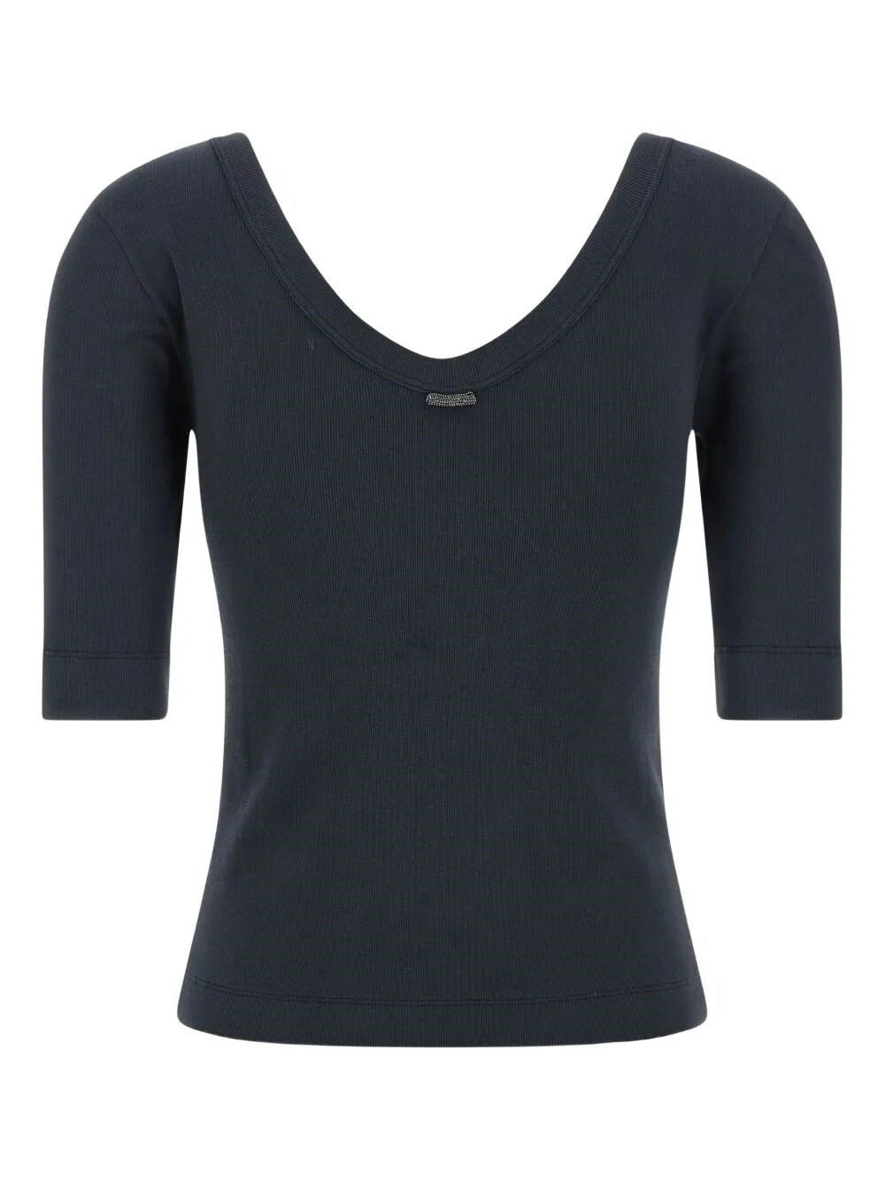 Brunello Cucinelli Women Ribbed Jersey T-Shirt - 2