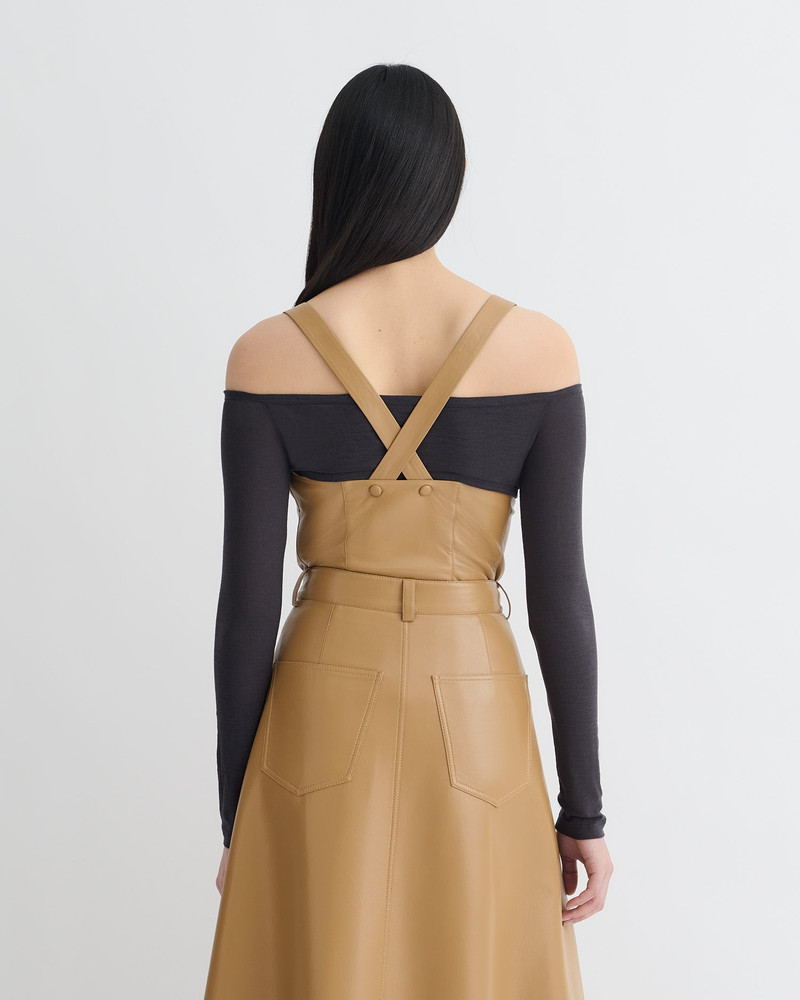 Wool Jersey and Okobor™ Alt-Leather Top 5