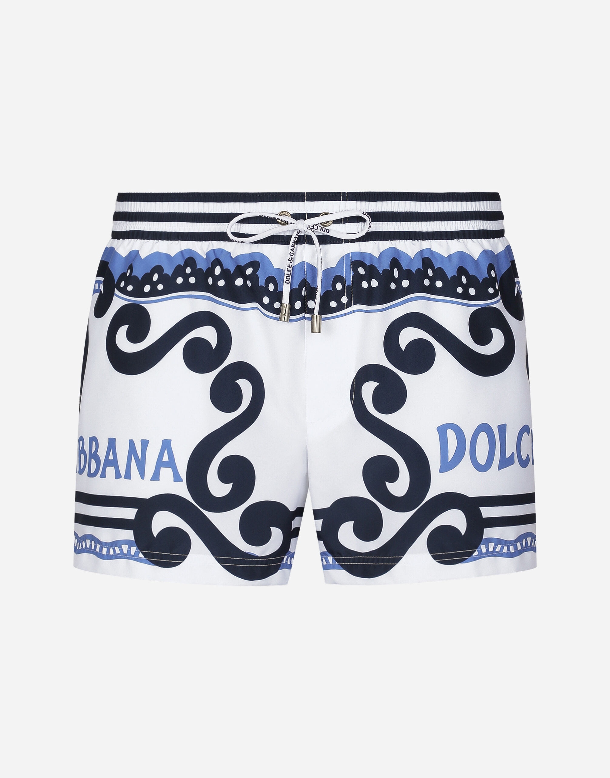 Swim shorts with Marina print - 1